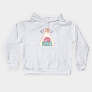 Cute Tabemono - Onigiri Kids Hoodie